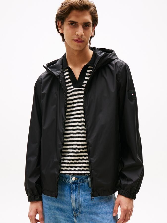 Tommy Hilfiger Blouson RWB HOODED JACKET Vrijetijdsjas overgangsjas elastische chetten waterafstotend - Foto 9