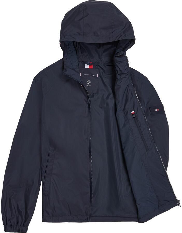 Tommy Hilfiger Blouson RWB HOODED JACKET Vrijetijdsjas overgangsjas elastische chetten waterafstotend - Foto 4