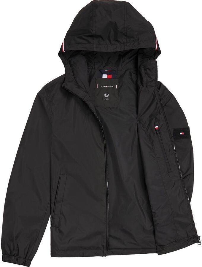 Tommy Hilfiger Blouson RWB HOODED JACKET Vrijetijdsjas overgangsjas elastische chetten waterafstotend - Foto 6