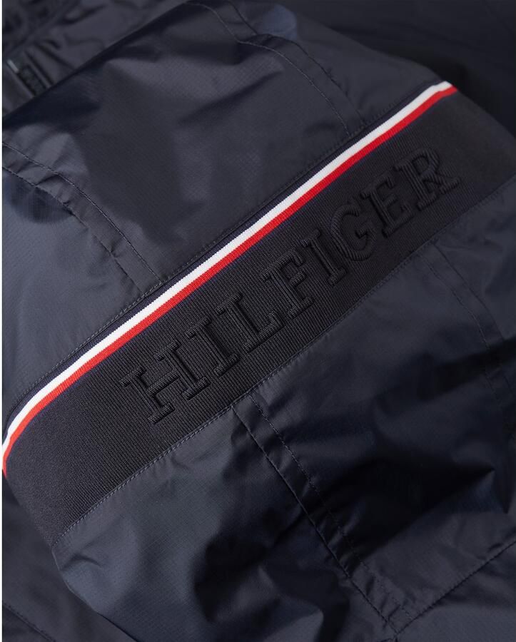Tommy Hilfiger Blouson RWB HOODED JACKET Vrijetijdsjas overgangsjas elastische chetten waterafstotend - Foto 3