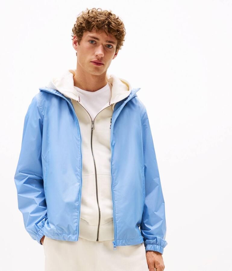 Tommy Hilfiger Blouson RWB HOODED JACKET Vrijetijdsjas overgangsjas elastische chetten waterafstotend