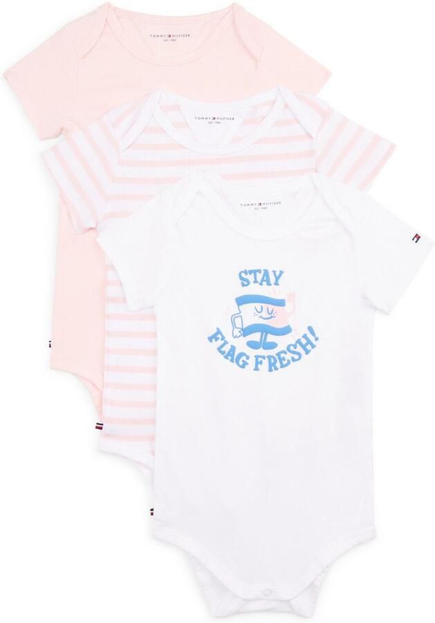 Tommy Hilfiger Body met korte mouwen 3 PACK BODY SS GIFTBOX (3-delig Set van 3) - Foto 5