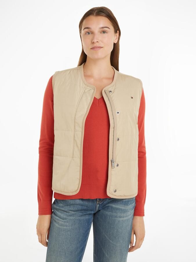 Tommy Hilfiger Bodywarmer JERSEY LINED VEST met tommy jeans-merklabel - Foto 9