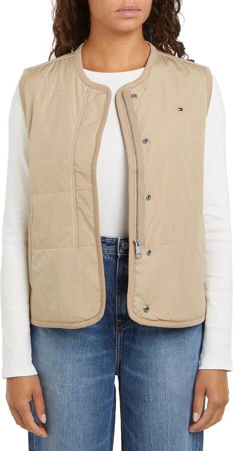 Tommy Hilfiger Bodywarmer JERSEY LINED VEST met tommy jeans-merklabel - Foto 7