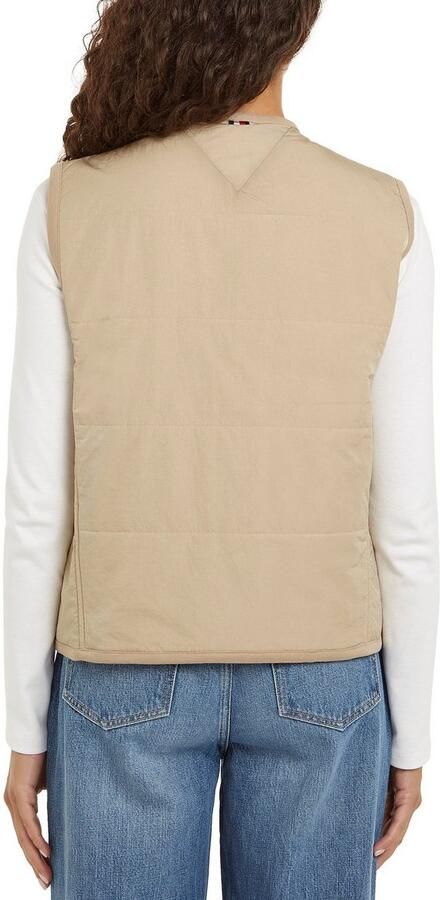 Tommy Hilfiger Bodywarmer JERSEY LINED VEST met tommy jeans-merklabel - Foto 8