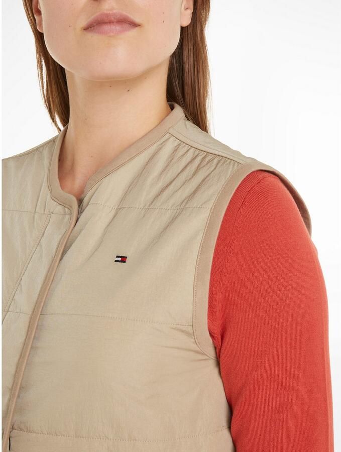 Tommy Hilfiger Bodywarmer JERSEY LINED VEST met tommy jeans-merklabel - Foto 3