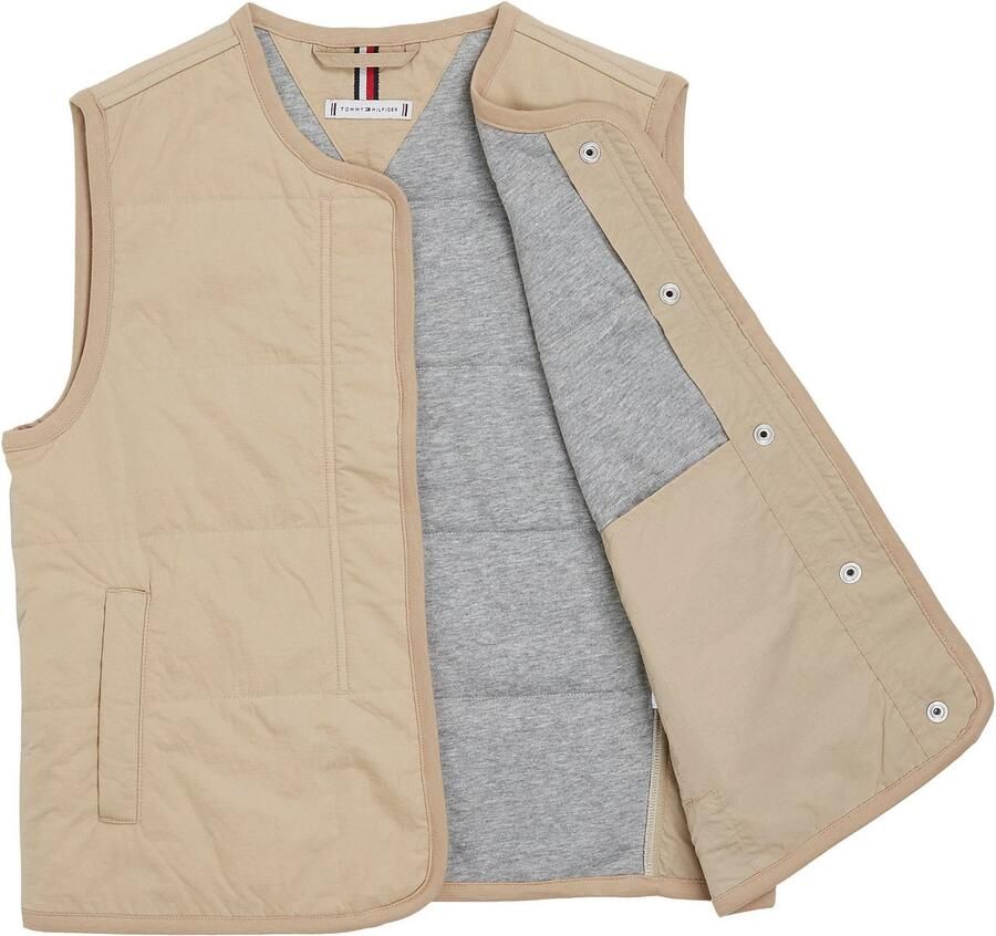 Tommy Hilfiger Bodywarmer JERSEY LINED VEST met tommy jeans-merklabel