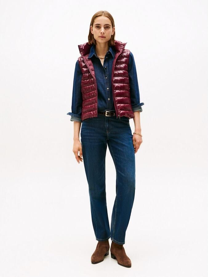 Tommy Hilfiger Bodywarmer LW PADDED SLIM VEST licht glanzende oppervlakte - Foto 2