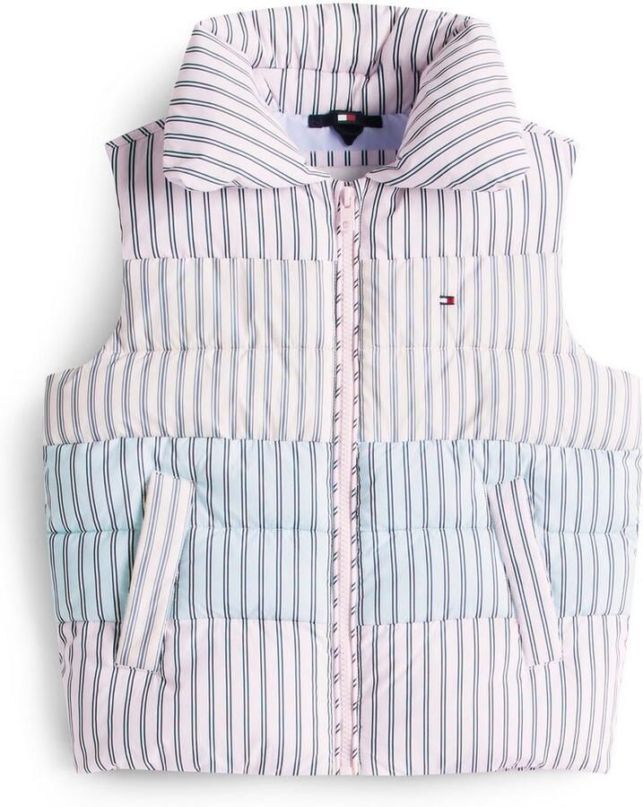 Tommy Hilfiger Bodywarmer MIX STRIPE VEST voor kinderen tot 16 jaar cool streepdesign - Foto 2