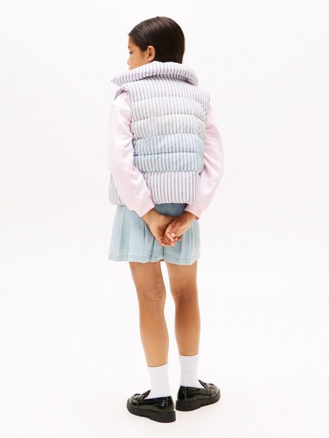Tommy Hilfiger Bodywarmer MIX STRIPE VEST voor kinderen tot 16 jaar cool streepdesign - Foto 5
