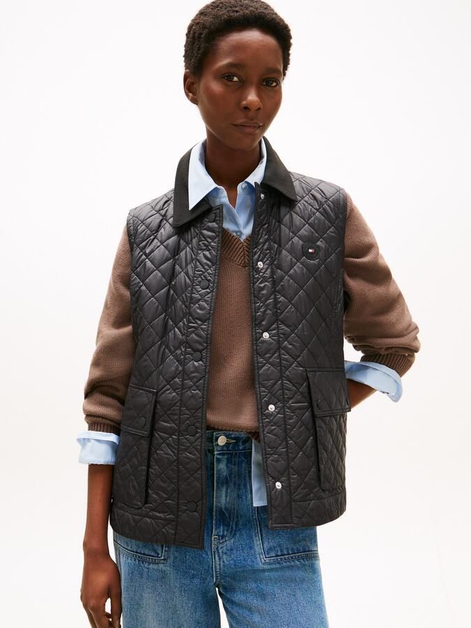 Tommy Hilfiger Bodywarmer PADDED NYLON SLIM QUILTED VEST - Foto 4