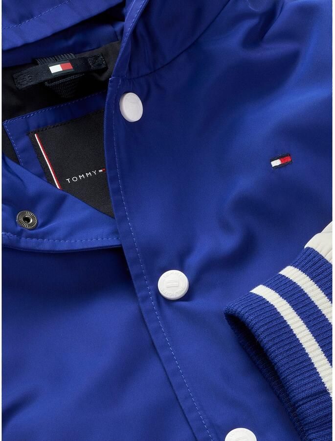 Tommy Hilfiger Bomberjack HOODED GRAPHIC BOMBER met groot logo contrast-strepen - Foto 2