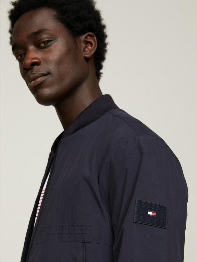 Tommy Hilfiger Blauwe Nylon Polyester Bomberjack Blue Heren - Foto 4