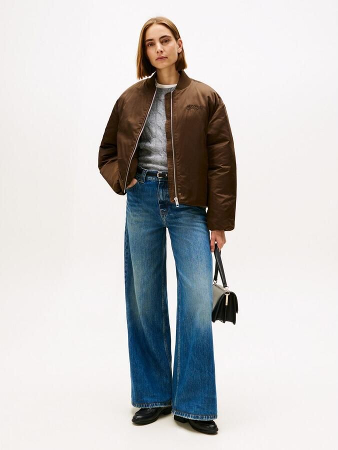 Tommy Hilfiger Regular fit bomberjack met tunnelkoord bij de rompzoom - Foto 2