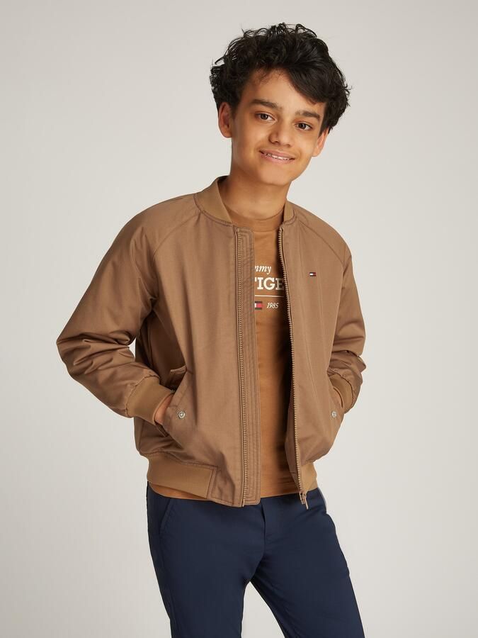 Tommy Hilfiger Teens Bomberjack met ribboorden - Foto 5