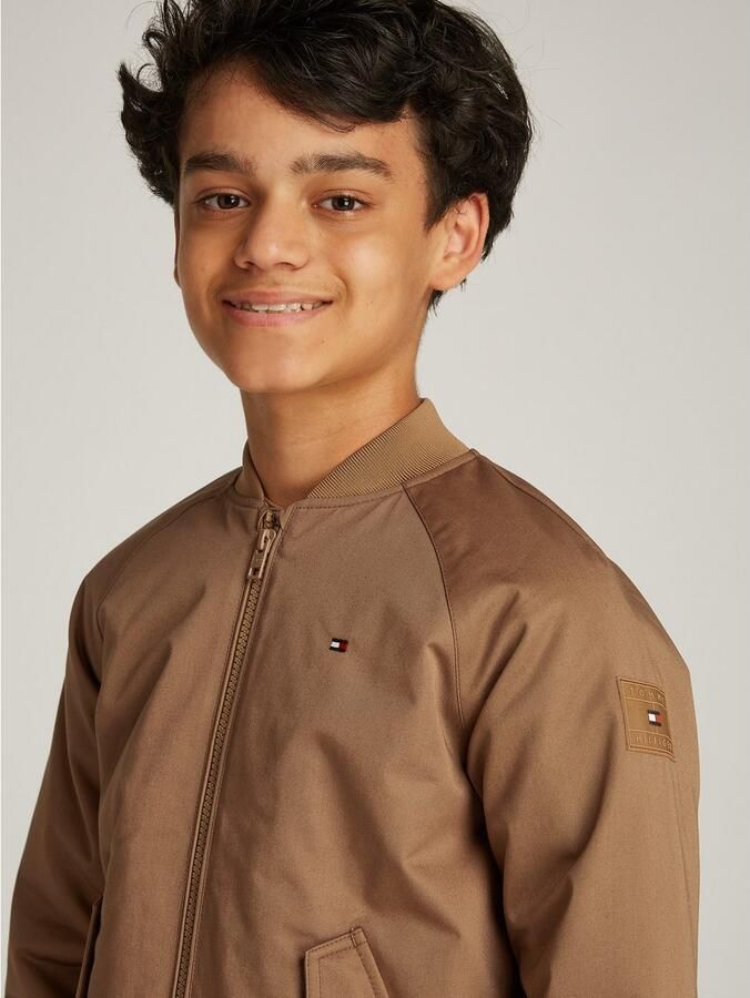 Tommy Hilfiger Teens Bomberjack met ribboorden - Foto 3
