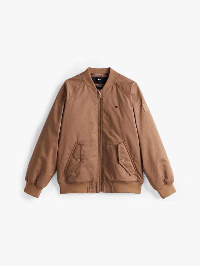 Tommy Hilfiger Teens Bomberjack met ribboorden - Foto 4