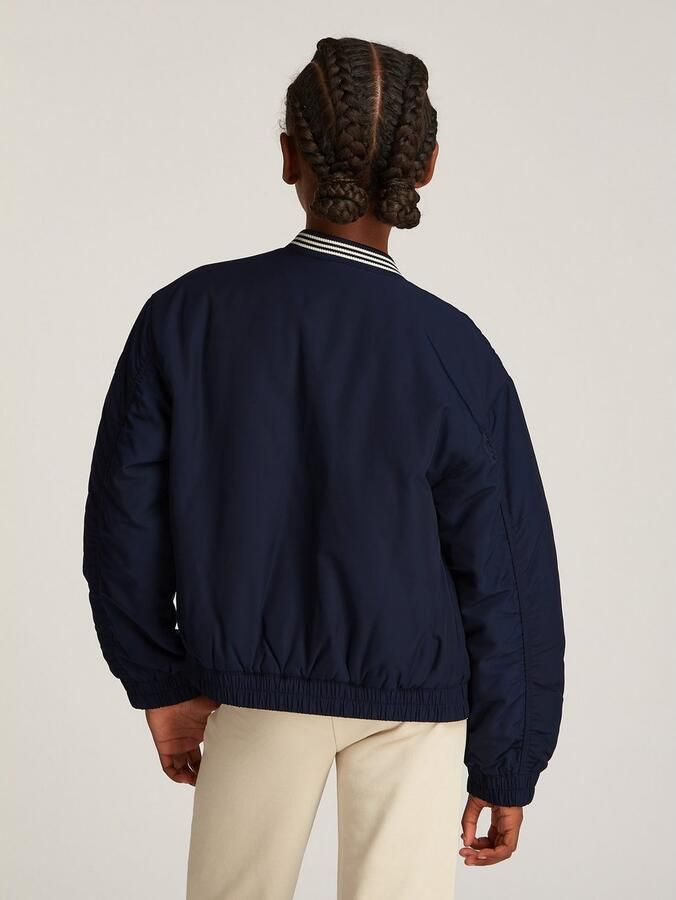 Tommy Hilfiger Bomberjack VARSITY SATEEN BOMBER met logoprint op borsthoogte - Foto 3