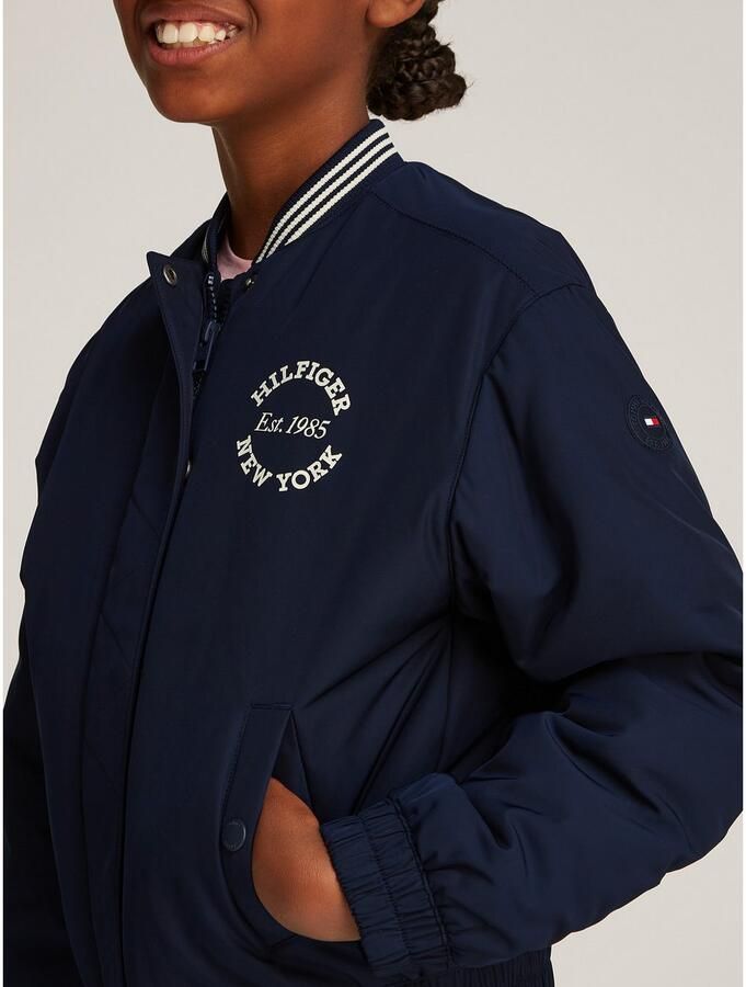Tommy Hilfiger Bomberjack VARSITY SATEEN BOMBER met logoprint op borsthoogte - Foto 2