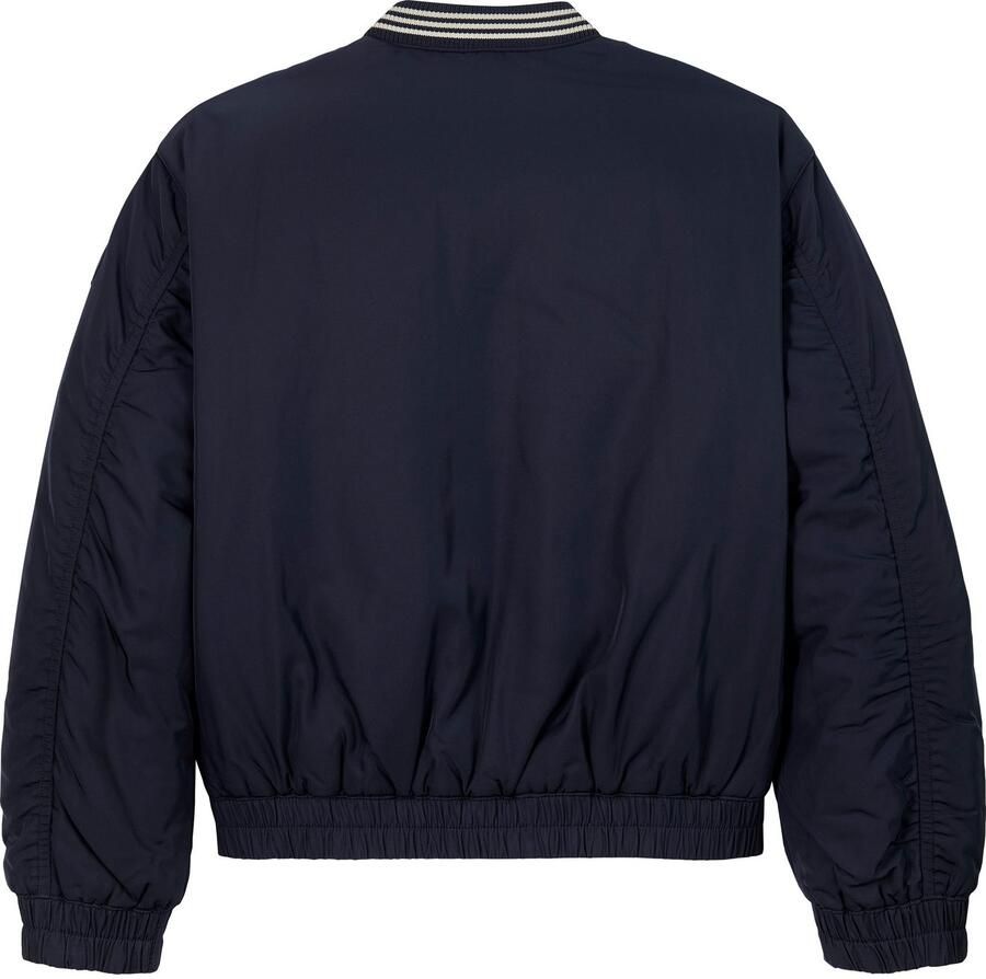 Tommy Hilfiger Bomberjack VARSITY SATEEN BOMBER met logoprint op borsthoogte