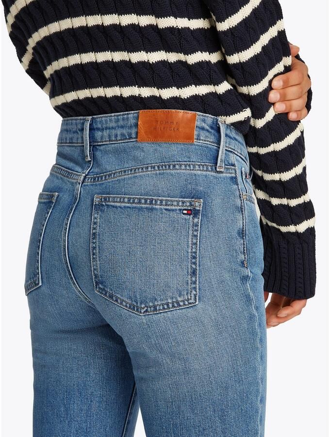 Tommy Hilfiger Bootcut jeans BOOTCUT REGULAR WAIST gemiddelde normale taillehoogte met persplooien met studs