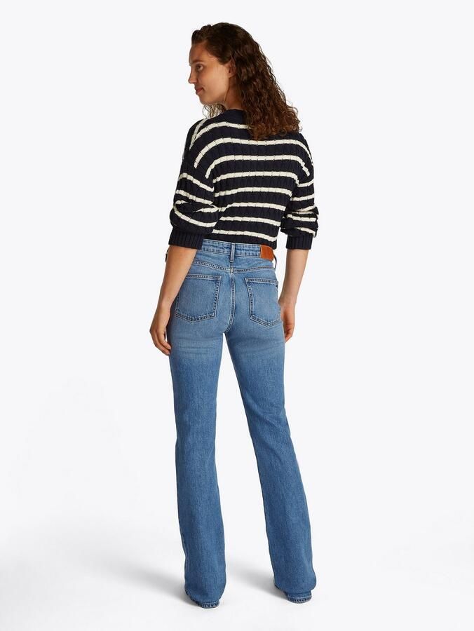 Tommy Hilfiger Bootcut jeans BOOTCUT REGULAR WAIST gemiddelde normale taillehoogte met persplooien met studs - Foto 2