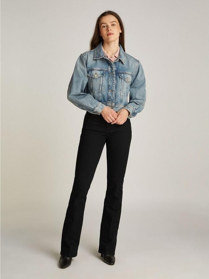 Tommy Hilfiger Bootcut jeans BOOTCUT REGULAR WAIST gemiddelde normale taillehoogte met persplooien met studs - Foto 3