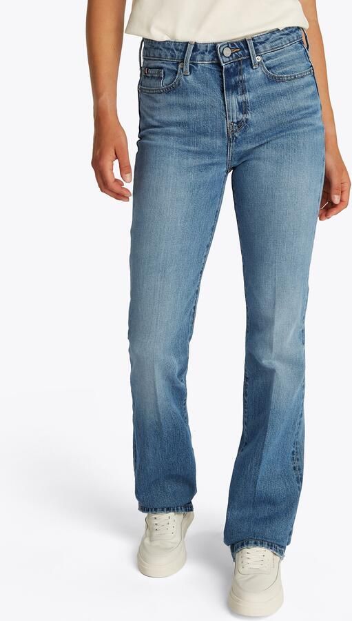 Tommy Hilfiger Bootcut jeans BOOTCUT REGULAR WAIST gemiddelde normale taillehoogte met persplooien met studs - Foto 6