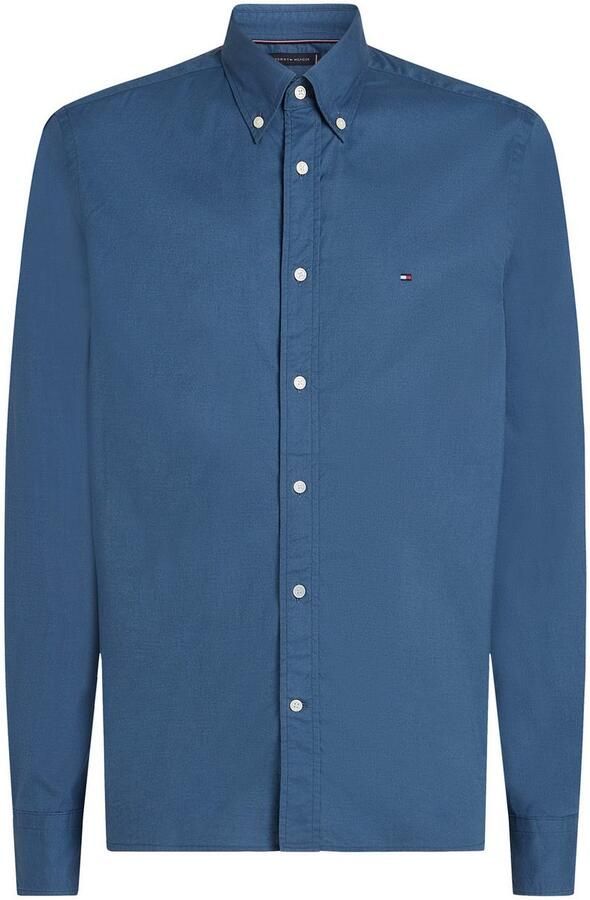 Tommy Hilfiger Businessoverhemd FLEX POPLIN SOLID RF SHIRT met button-down en rugplooi - Foto 9