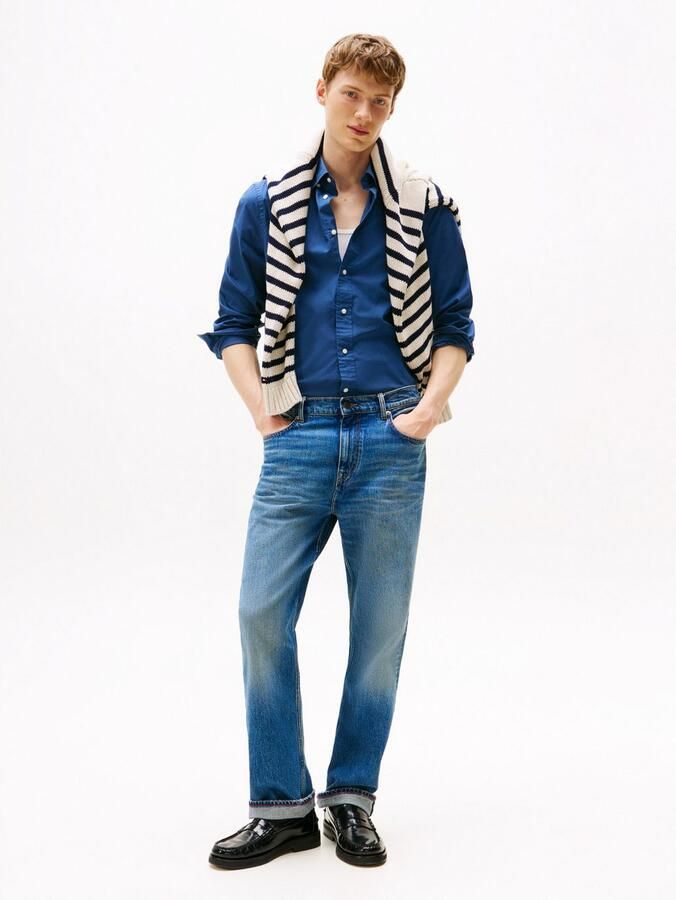 Tommy Hilfiger Businessoverhemd FLEX POPLIN SOLID RF SHIRT met button-down en rugplooi - Foto 6