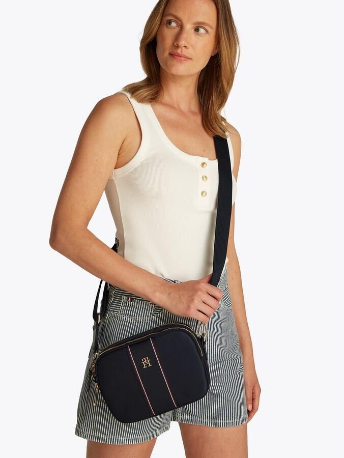 Tommy Hilfiger Camerazak POPPY CAMERA BAG CORP dames schoudertas handtas minibag met th-logo - Foto 2