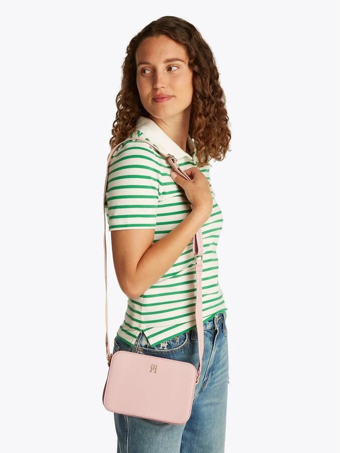 Tommy Hilfiger Camerazak TH LOGOTAPE CAMERA BAG dames schoudertas minibag met th-logo-embleem - Foto 3