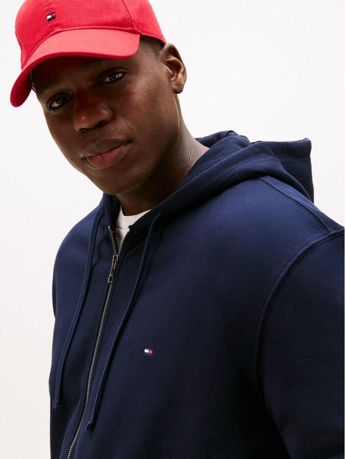 Tommy Hilfiger Capuchonsweatvest BT-ESSENTIAL TERRY ZIP THROUGH Grote maten capuchon met tunnelkoord