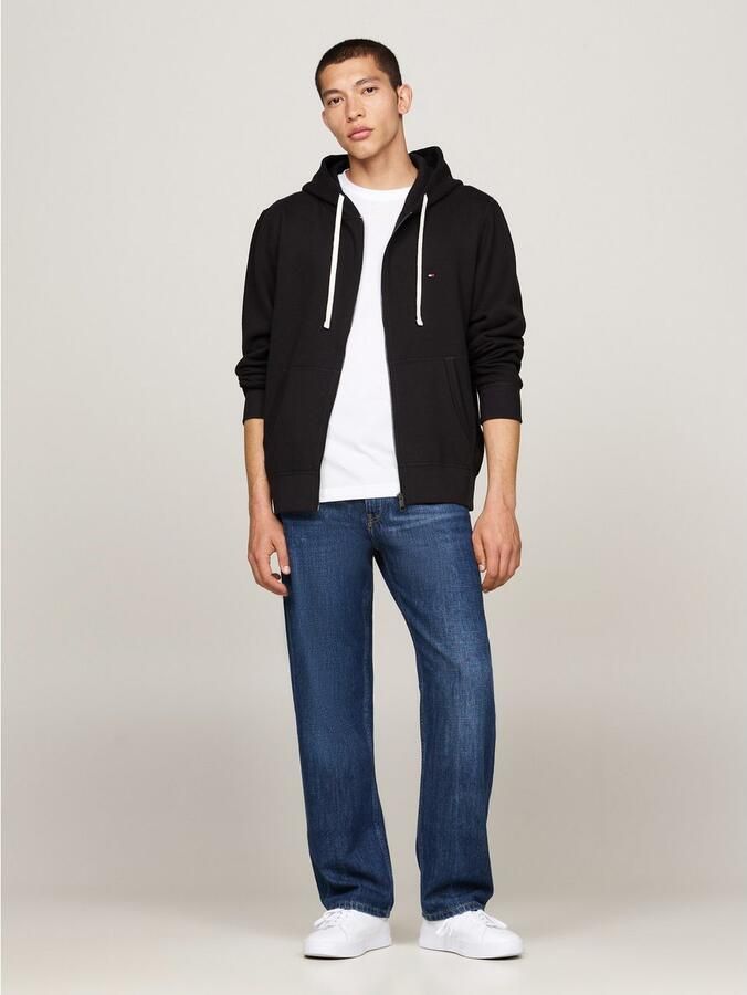 TOMMY HILFIGER Heren Truien & Vesten Essential Fleece Zip Through Zwart - Foto 3