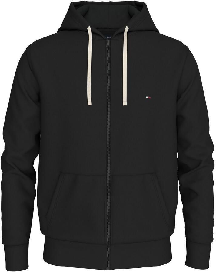 TOMMY HILFIGER Heren Truien & Vesten Essential Fleece Zip Through Zwart