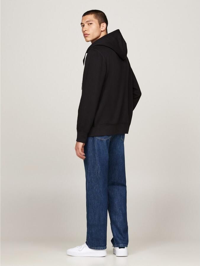TOMMY HILFIGER Heren Truien & Vesten Essential Fleece Zip Through Zwart - Foto 4