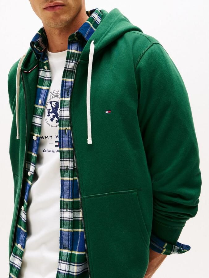 Tommy Hilfiger Capuchonsweatvest ESSENTIAL FLEECE ZIP THROUGH