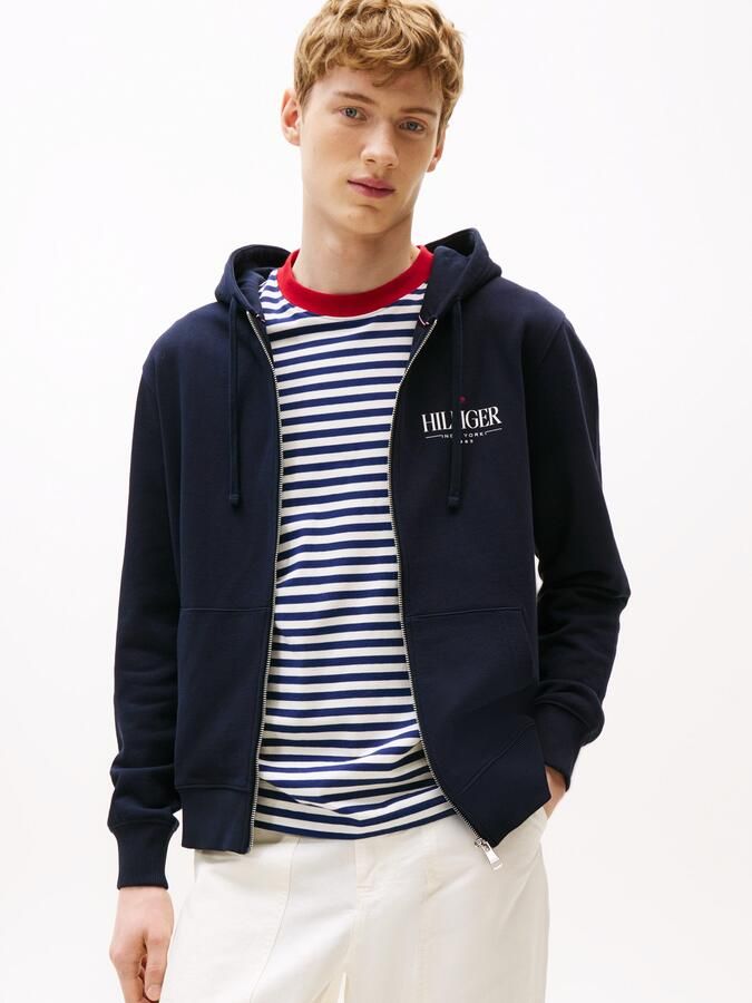 Tommy Hilfiger Capuchonsweatvest HILFIGER STACKED HOODED ZIP TH - Foto 6