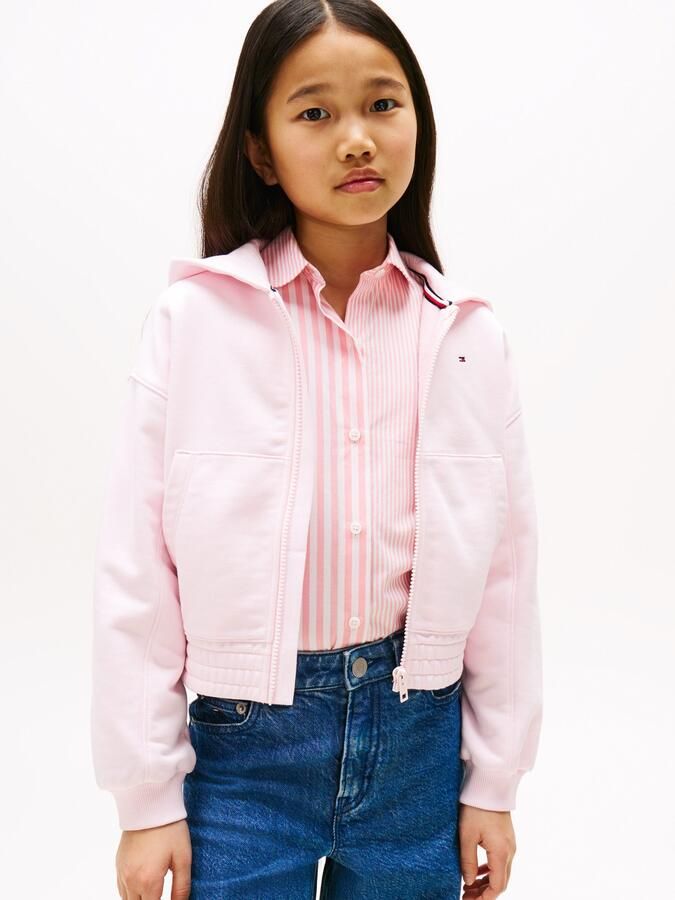 Tommy Hilfiger Capuchonsweatvest TOMMY PUFF PRINT ZIP THRU HOODIE voor kinderen tot 16 jaar print op de capuchon - Foto 8