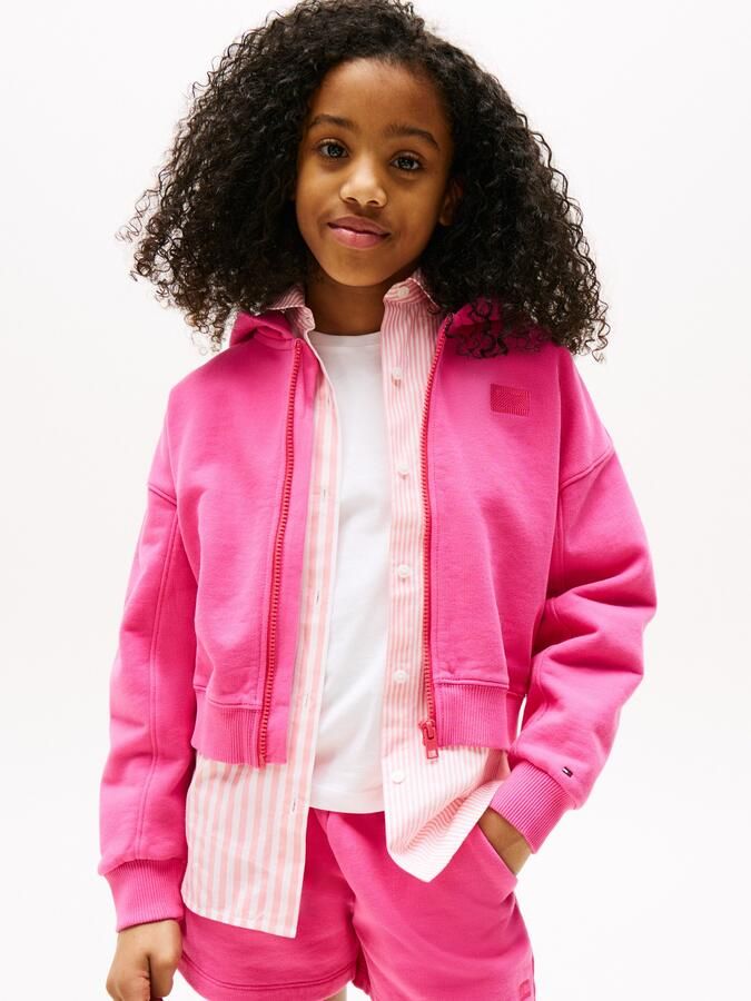 Tommy Hilfiger Capuchonsweatvest TOMMY TONAL FLAG HOODIE voor kinderen tot 16 jaar met borstprint - Foto 5