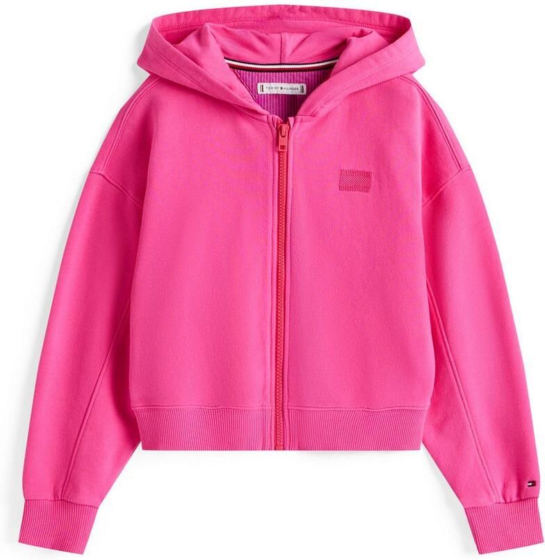 Tommy Hilfiger Capuchonsweatvest TOMMY TONAL FLAG HOODIE voor kinderen tot 16 jaar met borstprint