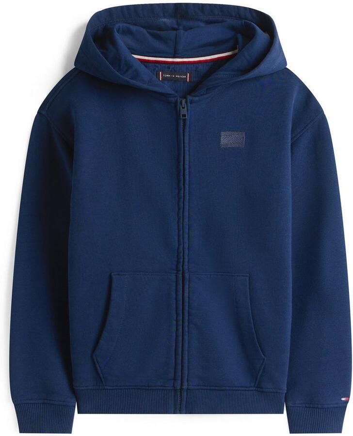 Tommy Hilfiger Capuchonsweatvest TONAL FLAG EMB ZIP HOODIE voor kinderen tot 16 jaar met capuchon - Foto 3