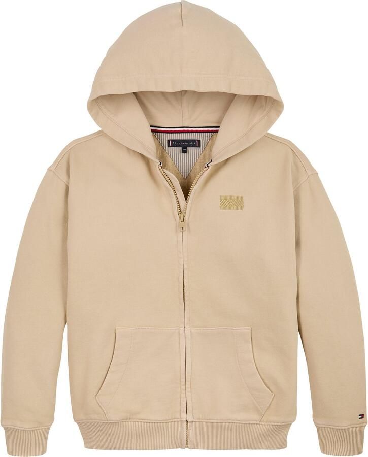 Tommy Hilfiger Capuchonsweatvest TONAL FLAG EMB ZIP HOODIE voor kinderen tot 16 jaar met capuchon - Foto 3