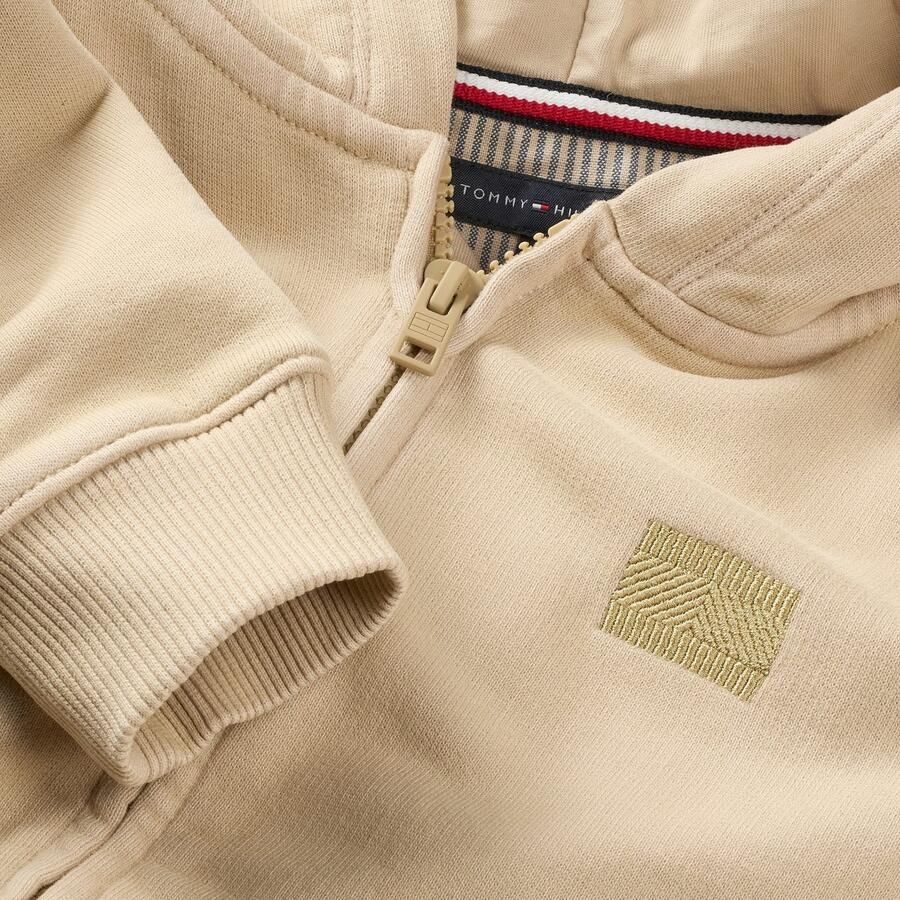Tommy Hilfiger Capuchonsweatvest TONAL FLAG EMB ZIP HOODIE voor kinderen tot 16 jaar met capuchon