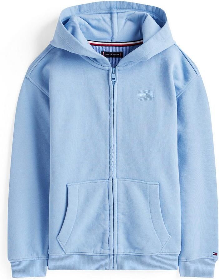 Tommy Hilfiger Capuchonsweatvest TONAL FLAG EMB ZIP HOODIE voor kinderen tot 16 jaar met capuchon - Foto 4