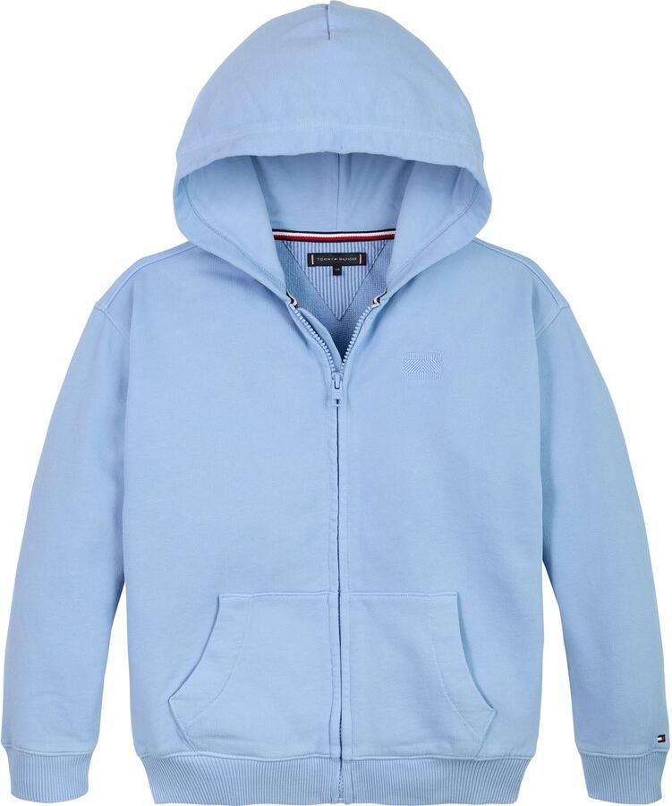 Tommy Hilfiger Capuchonsweatvest TONAL FLAG EMB ZIP HOODIE voor kinderen tot 16 jaar met capuchon - Foto 2