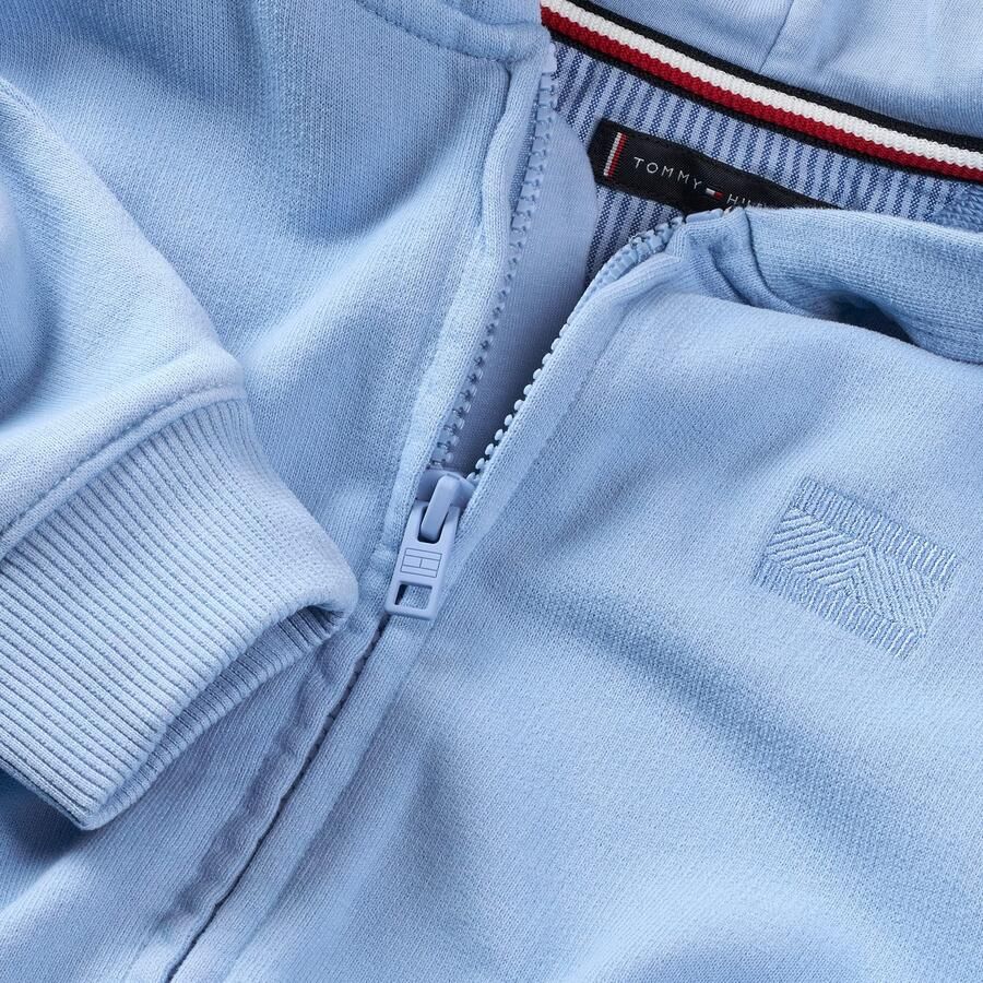 Tommy Hilfiger Capuchonsweatvest TONAL FLAG EMB ZIP HOODIE voor kinderen tot 16 jaar met capuchon