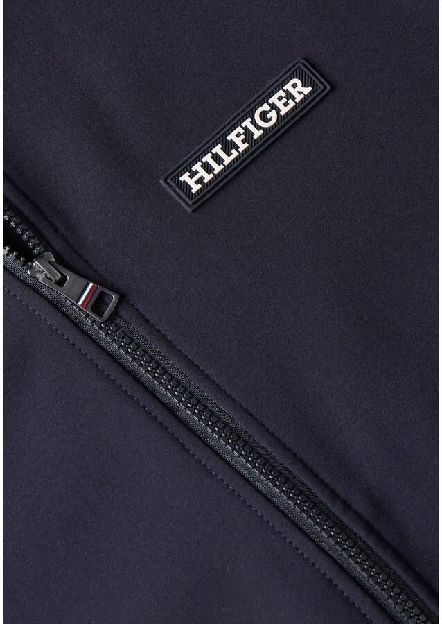 Tommy Hilfiger Capuchontrui MIXED MEDIA HOODED SWEATER met th-strepen op de mouwen - Foto 3