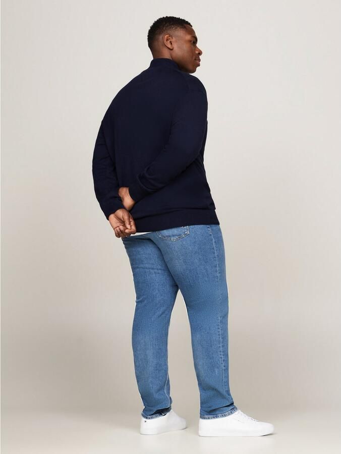 Tommy Hilfiger Donkerblauwe Katoenen Vest met Rits Blue Heren - Foto 3