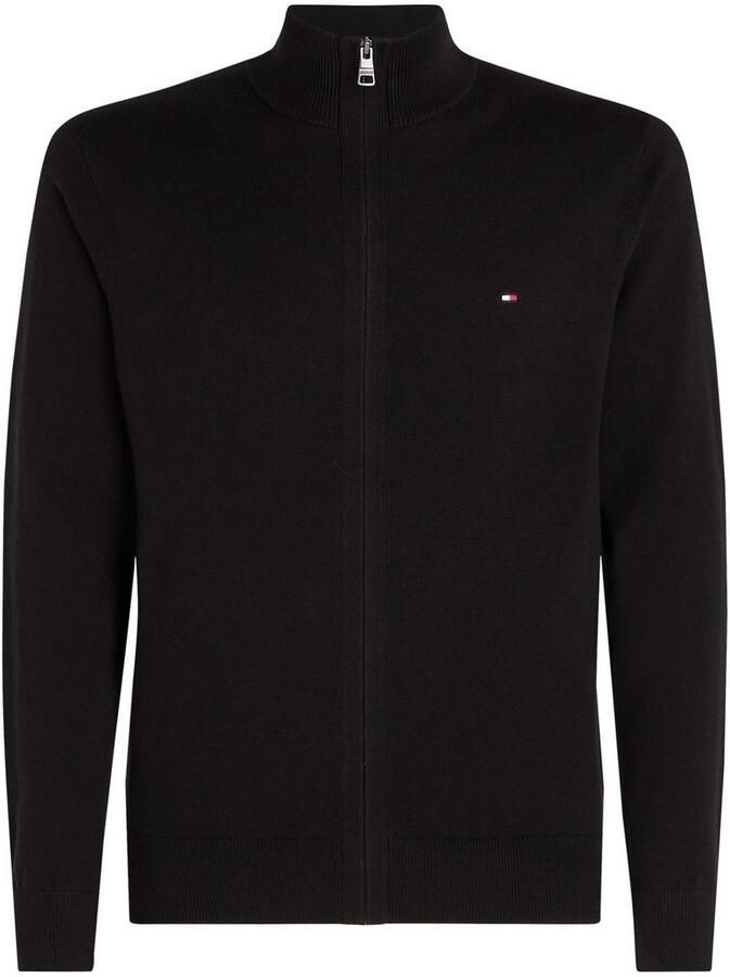 Tommy Hilfiger Klassieke Cardigan met Rits Cashmere Mix Black Heren - Foto 9